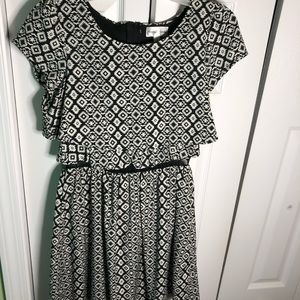 Black and white dress